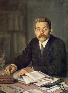 Portræt af forfatteren Maxim Gorky (1868-1939), 1929